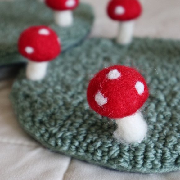 Handmade Fairy Ring Mushroom Coasters - Picture 5 of 7